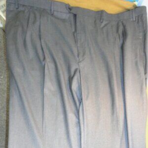 NEW ROUNDTREE & YORKE TRAVEL SMART MENS sz54x30 GRAY PANTS CLASSIC FIT LD 6825